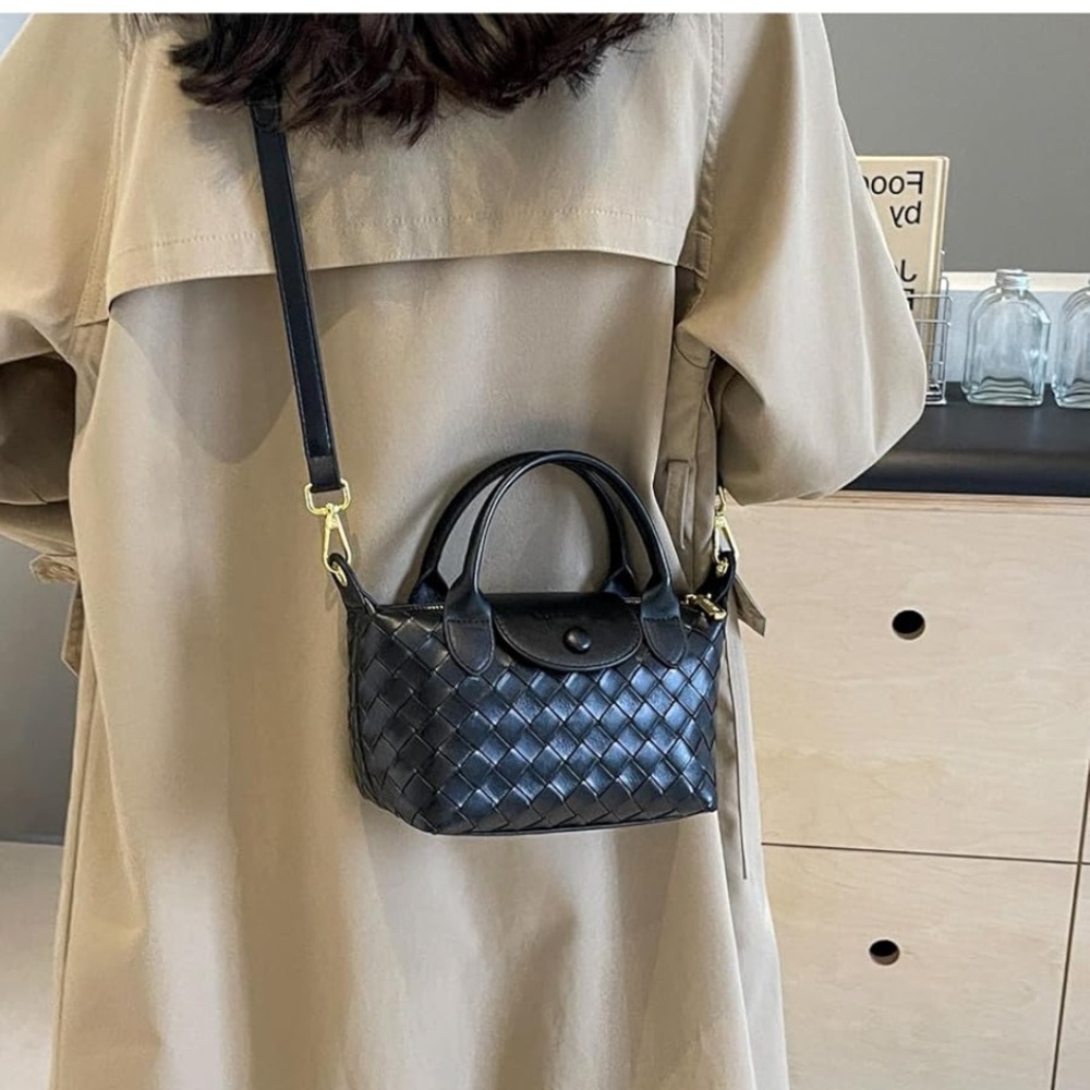 EN Expressions NYC Black Quilted Mini Bag with Chain Strap